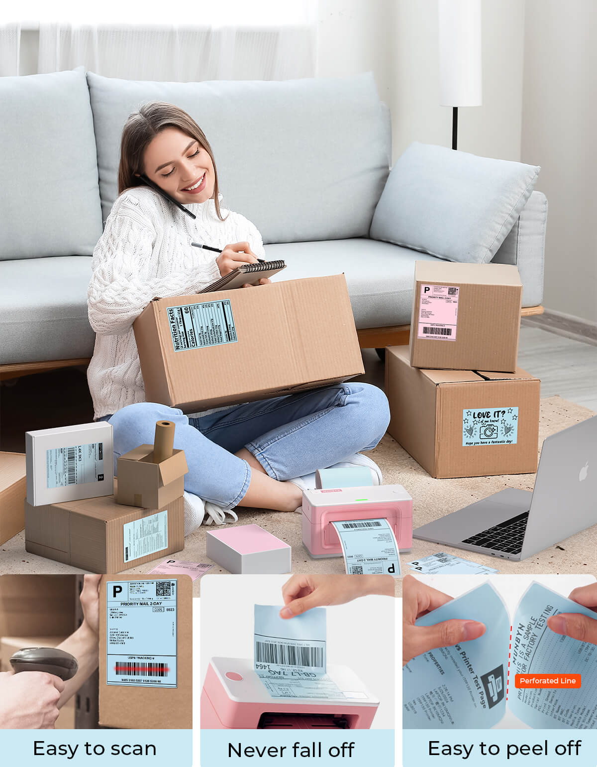 4" x 6" Fan-Fold Labels - Image 30