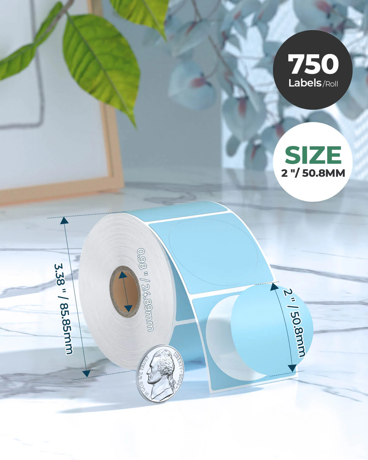 2" Circle Labels - Image 57