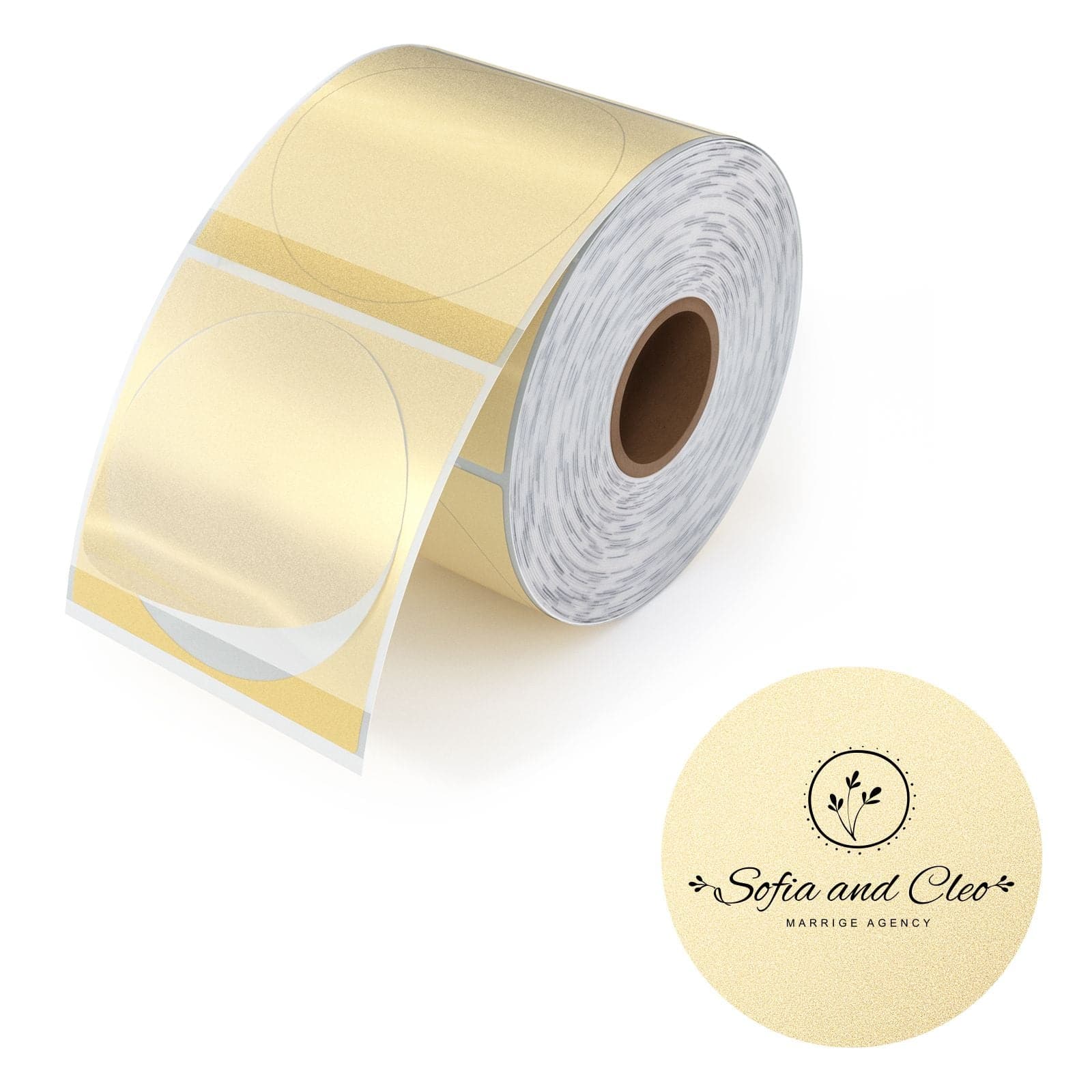 2" Gold Glitter Labels - Image 11