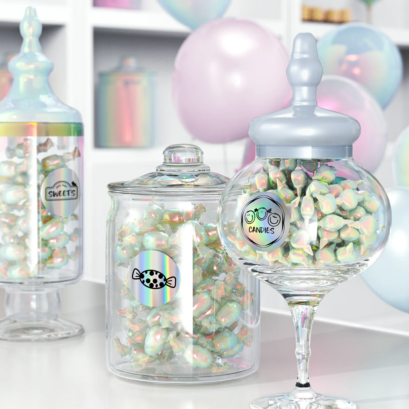 Holographic Silver Labels - Image 11