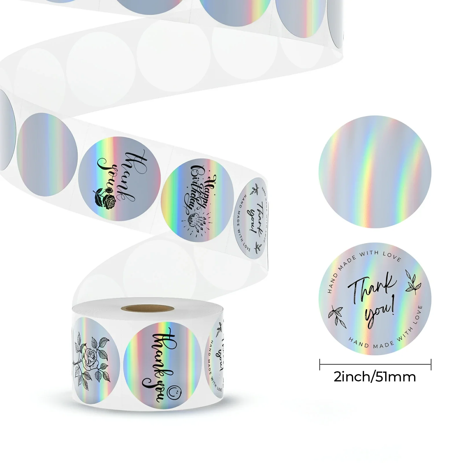 Holographic Silver Labels - Image 6