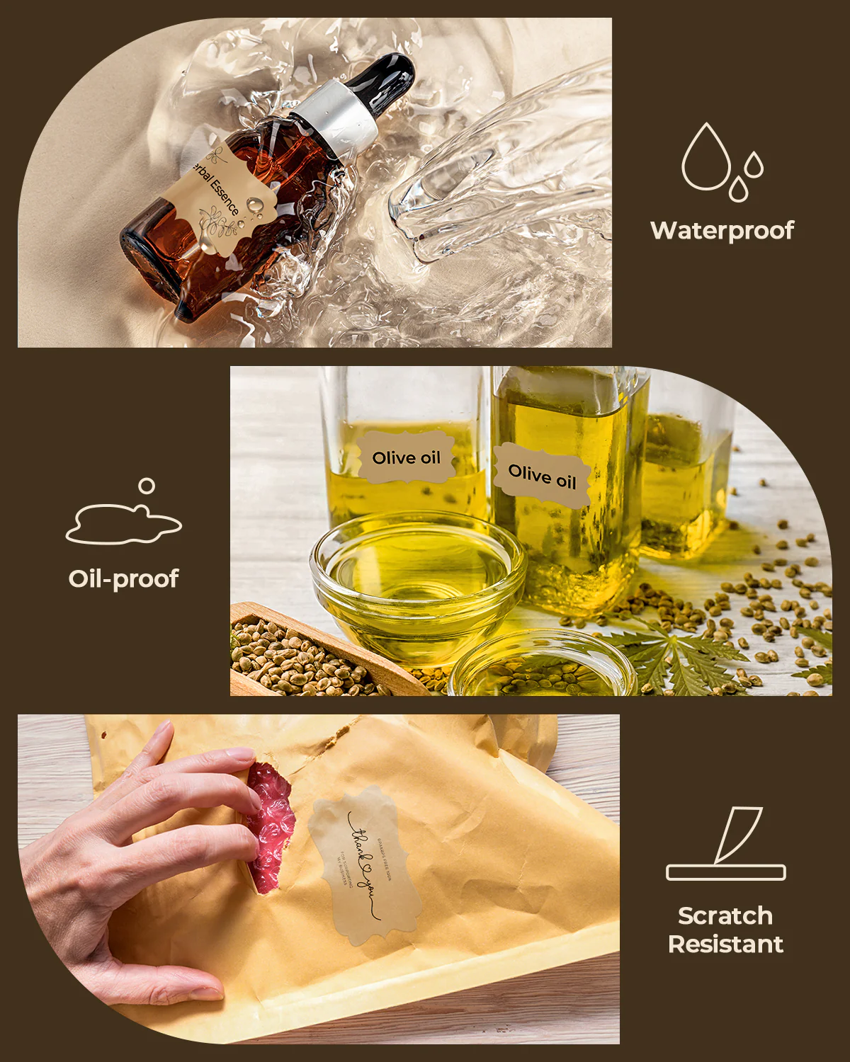 2.5" x 1.5" Kraft Labels - Image 4