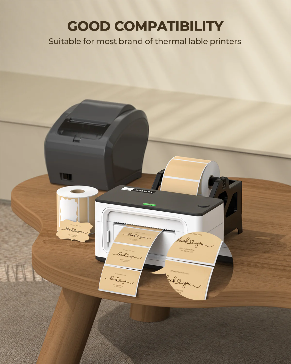 2.5" x 1.5" Kraft Labels - Image 5